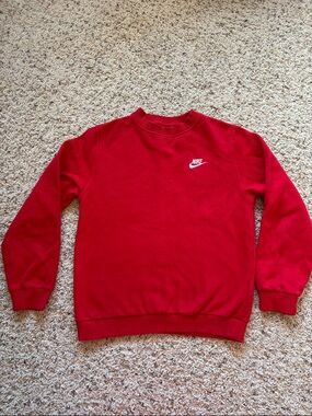 Nike Boy’s Classic Red Crewneck Sweatshirt